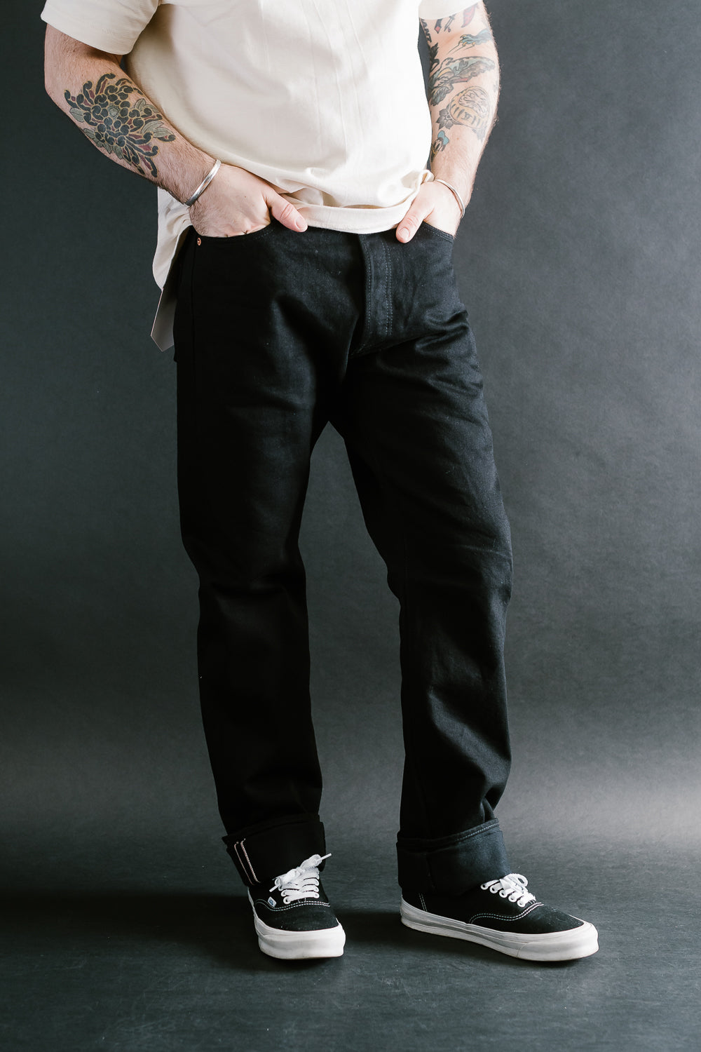 IH-888S-142bb - 14oz Selvedge Denim Medium/High Rise Tapered Jeans