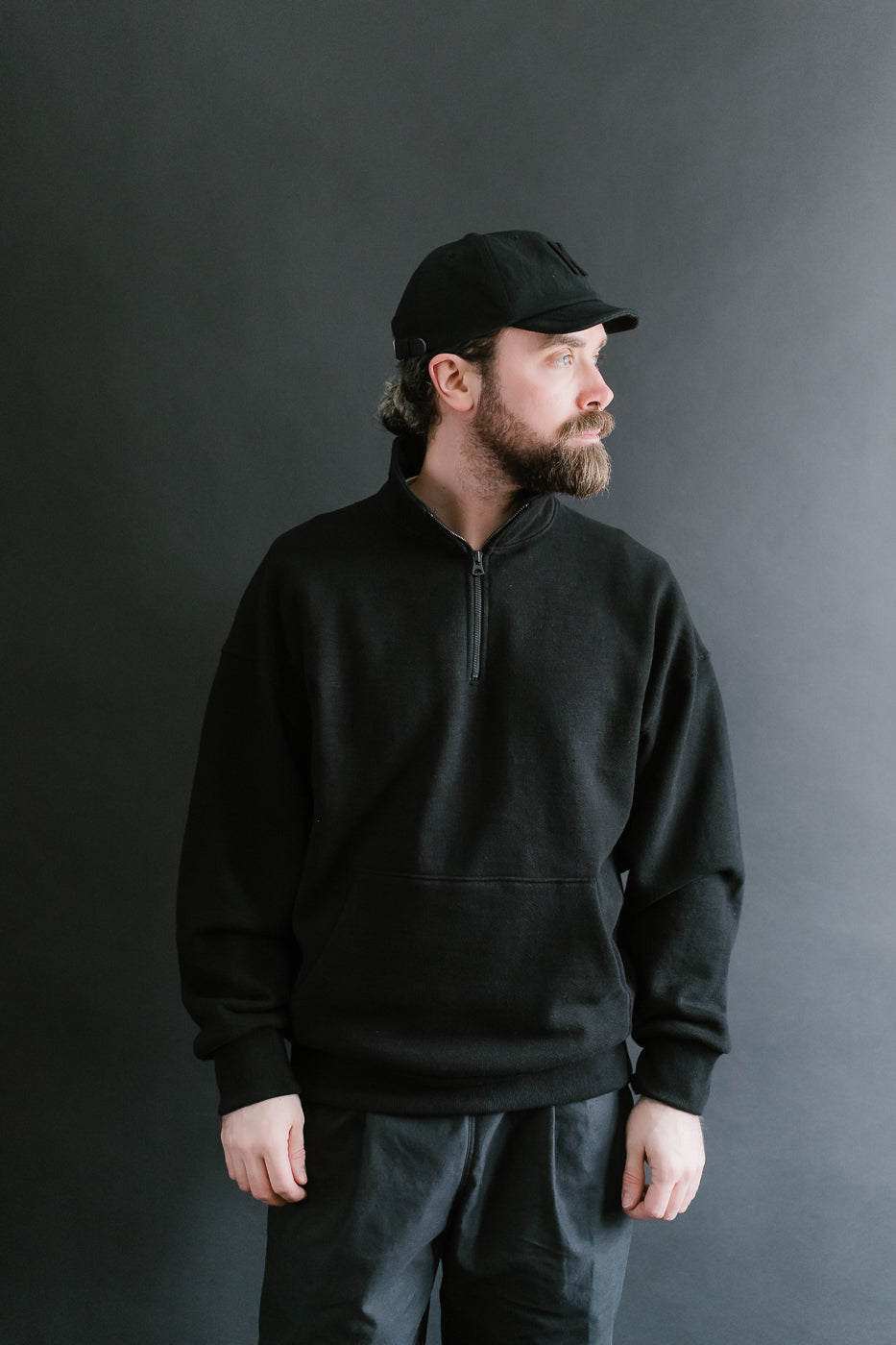 JM7503 - GG Sweat Half Zip - 07 Black | Dant