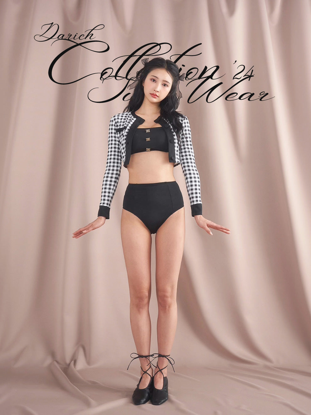 DDクリアバニティ付き】 ショルダーリボンフリルビキニ – Darich