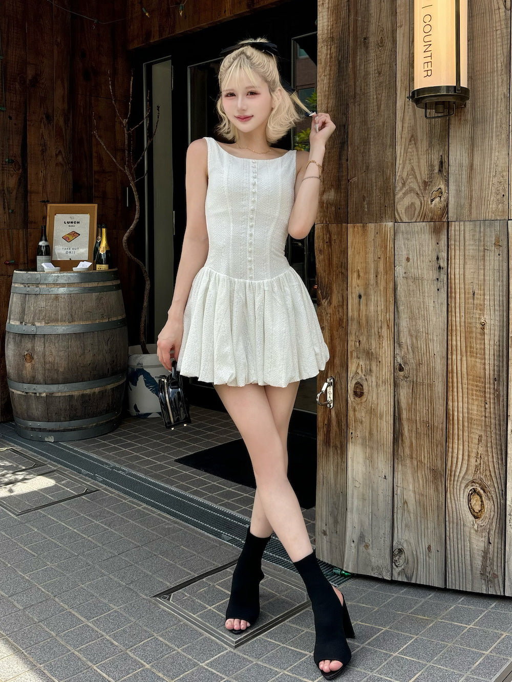 コットンレースミニワンピース – Darich (ダーリッチ)