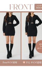 オープンケーブルニットミニワンピース – Darich (ダーリッチ)