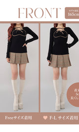 ポイントチェックニットミニワンピース – Darich (ダーリッチ)