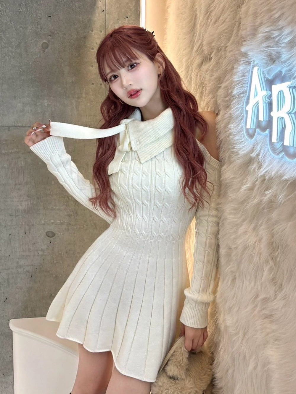 アメスリフレアニットミニワンピース – Darich (ダーリッチ)