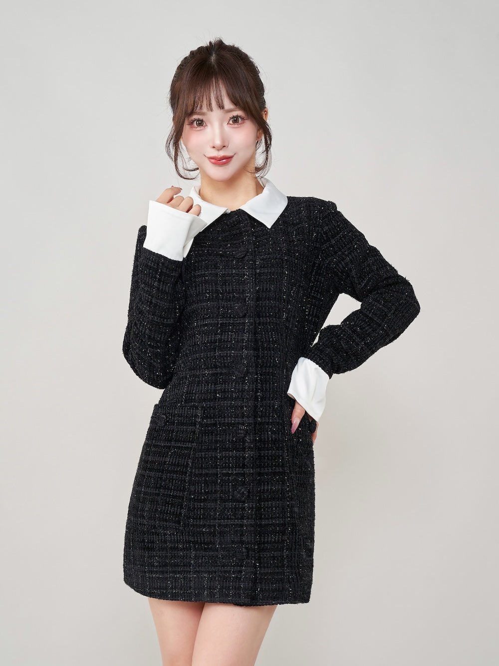 クラシカルボウタイツイードミニワンピース – Darich (ダーリッチ)