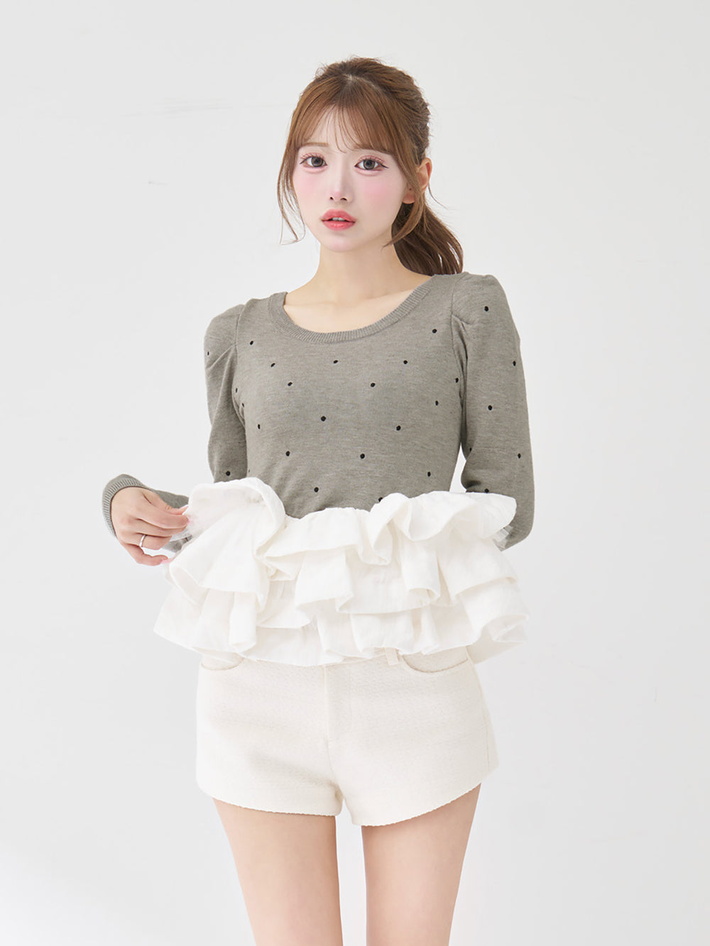 ボリュームフレアニットチュニック – Darich (ダーリッチ)