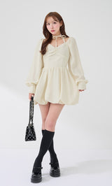 ウエストコルセットバルーンミニワンピース – Darich (ダーリッチ)