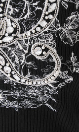 DRビジューフラワーリブニットトップス – Darich (ダーリッチ)