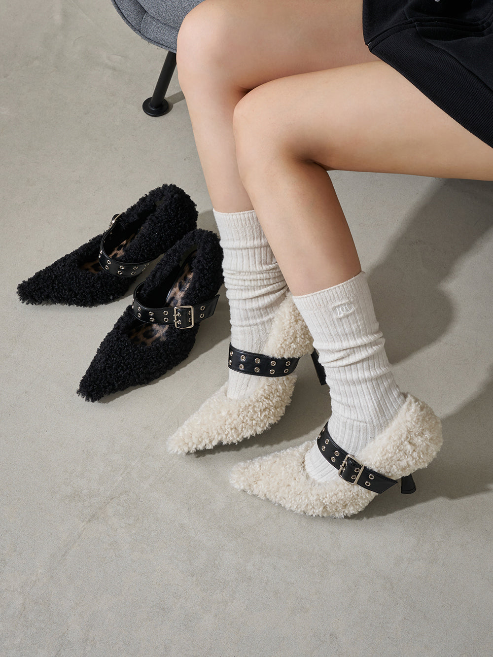 プードルファーベルトパンプス – Darich (ダーリッチ)