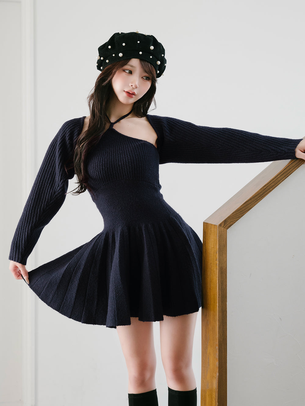 ホルターフレアニットミニワンピース – Darich (ダーリッチ)