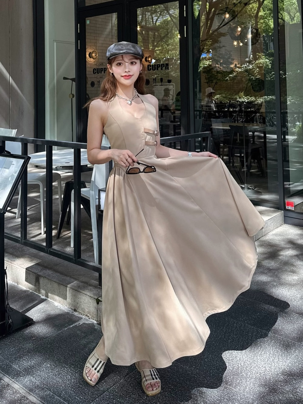 ホルターボリュームフレアロングワンピース – Darich (ダーリッチ)