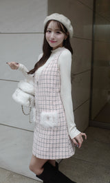 フロントファスナーツイードミニワンピース – Darich (ダーリッチ)