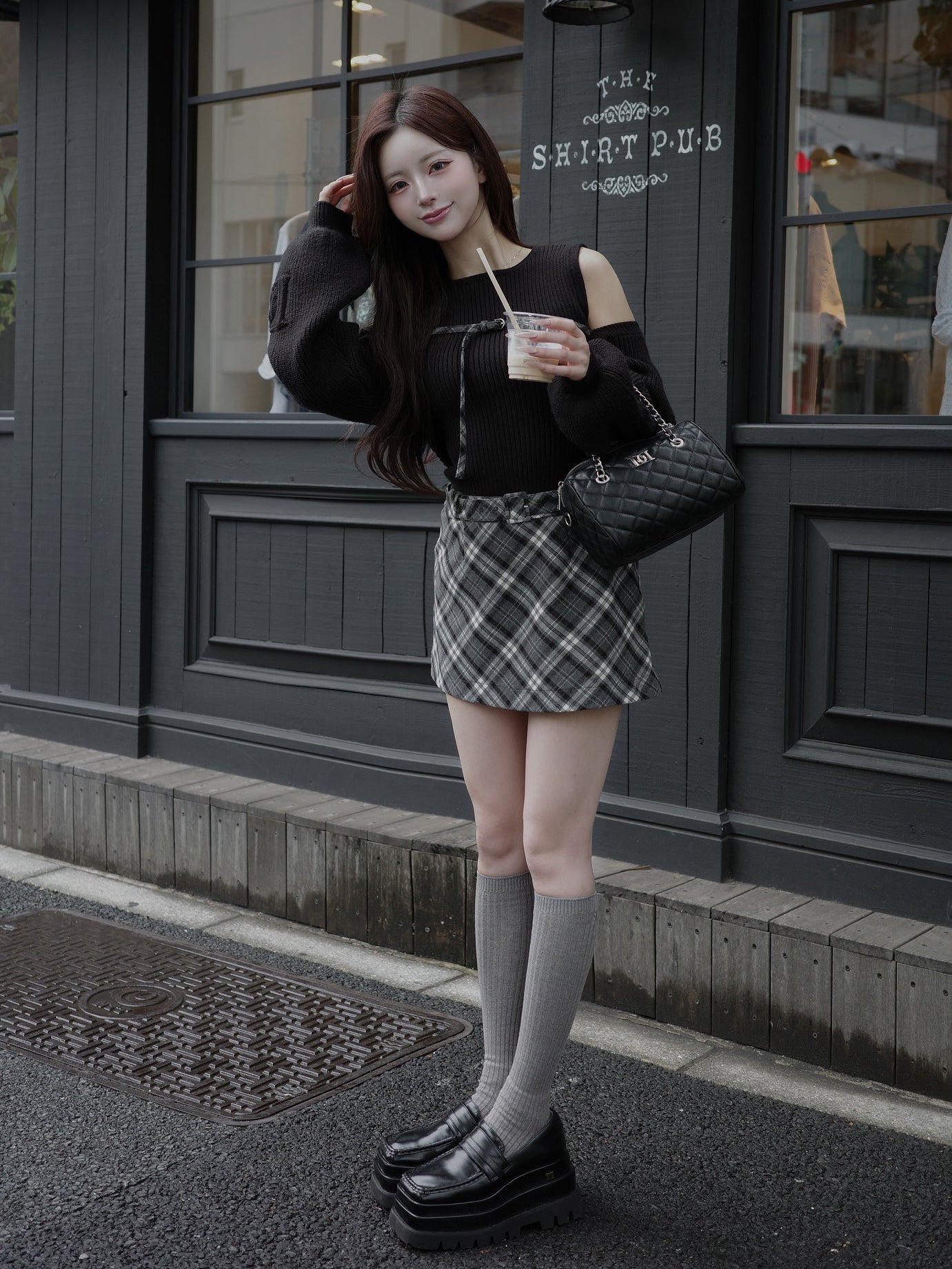 ドッキングミドルウエストニットミニワンピース – Darich (ダーリッチ)