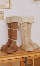 フェイクムートンニーハイブーツ – Darich (ダーリッチ)