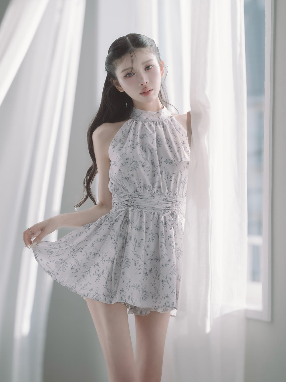 アメスリギャザーフレアミニワンピース – Darich (ダーリッチ)