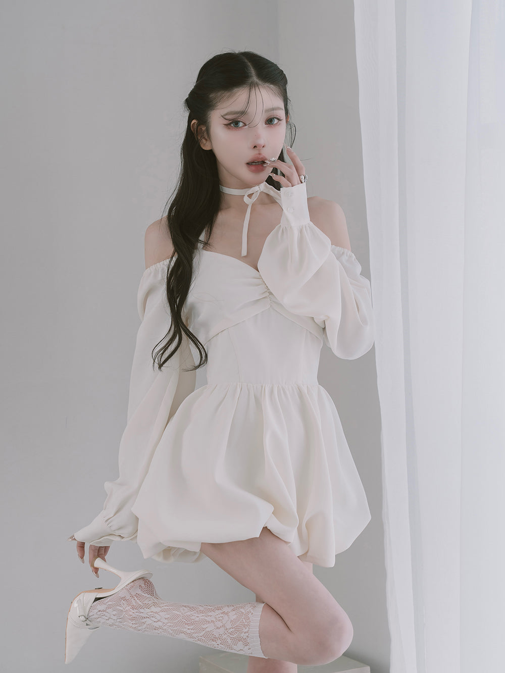 ウエストコルセットバルーンミニワンピース – Darich (ダーリッチ)