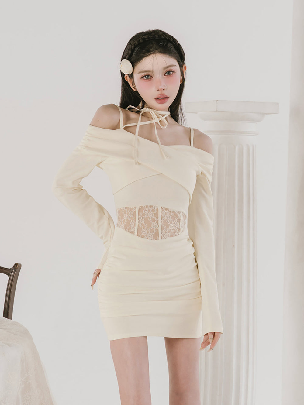コルセットレースカットミニワンピース – Darich (ダーリッチ)