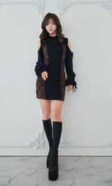 サイドチェックニットミニワンピース – Darich (ダーリッチ)