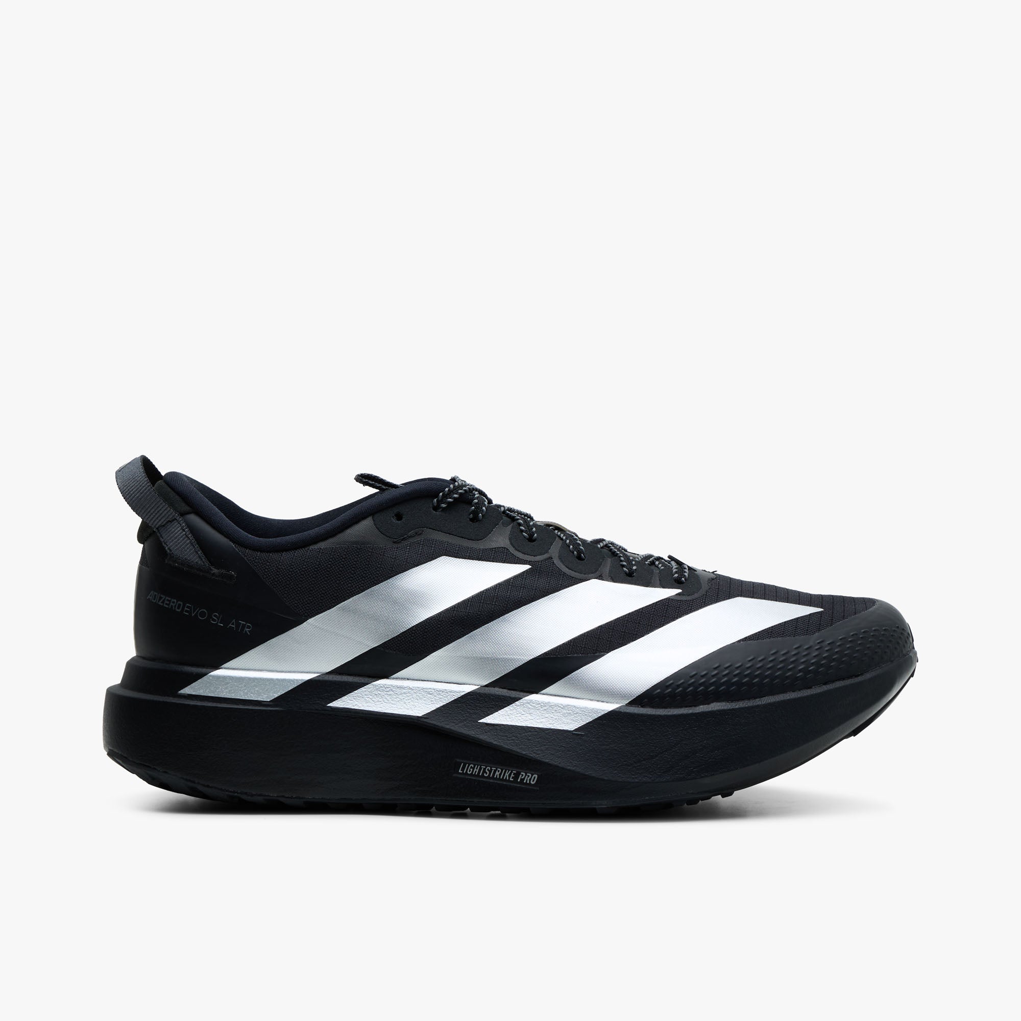adidas Adizero EVO SL ATR Core Black / Silver Metallic – Livestock