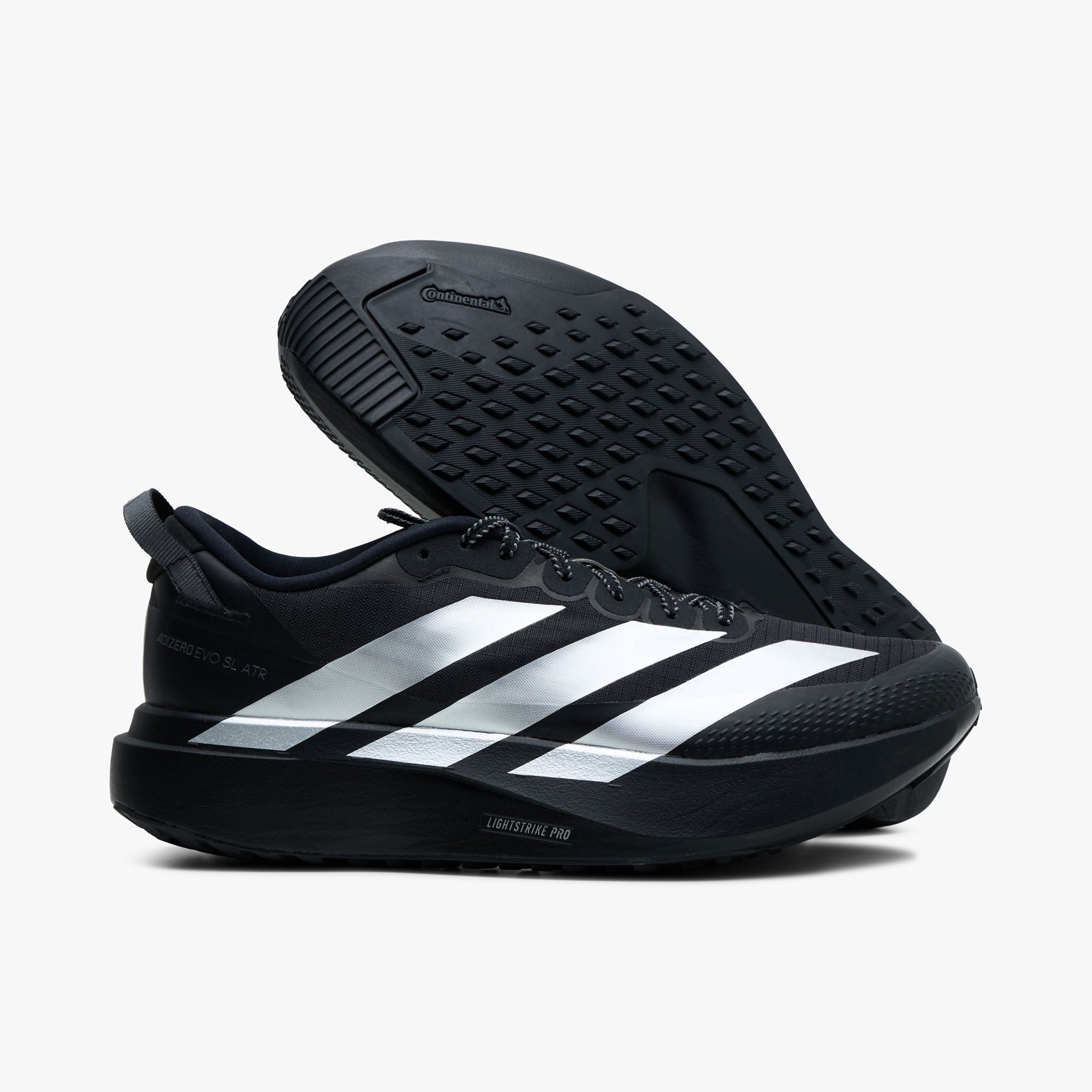 adidas Adizero EVO SL ATR Core Black / Silver Metallic – Livestock