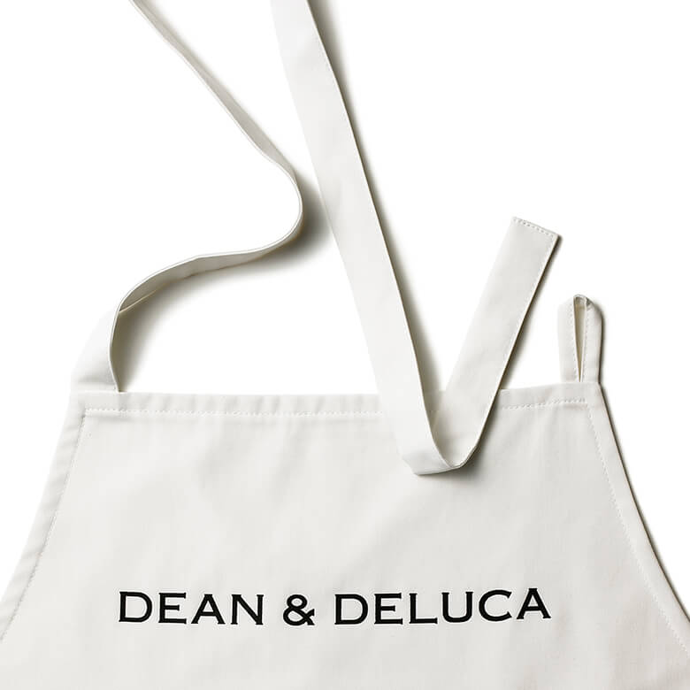 DEAN＆DELUCA×BEAMS COUTURE ギャザーのエプロンドレス ホワイト