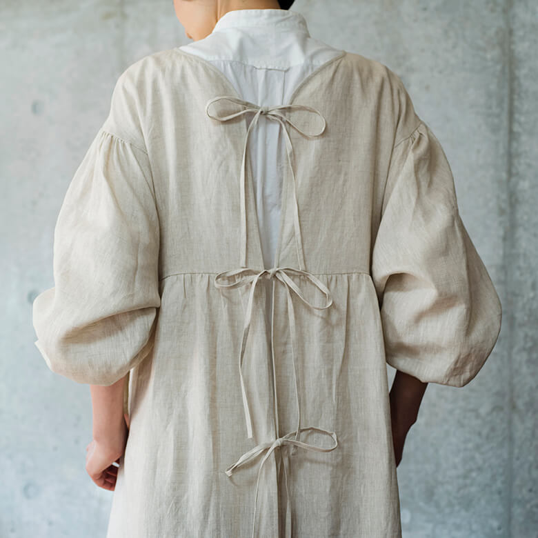 DEAN＆DELUCA×BEAMS COUTURE 割烹着ドレス ベージュ | DEAN & DELUCA