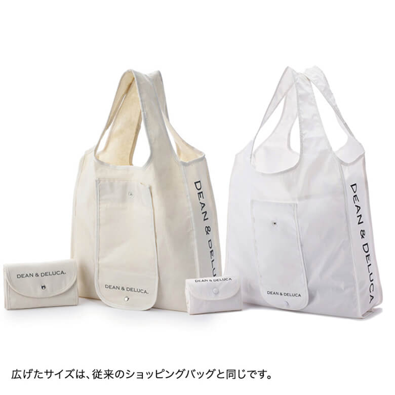 オンライン限定】DEAN & DELUCA ショッピングバッグ ホワイト | DEAN