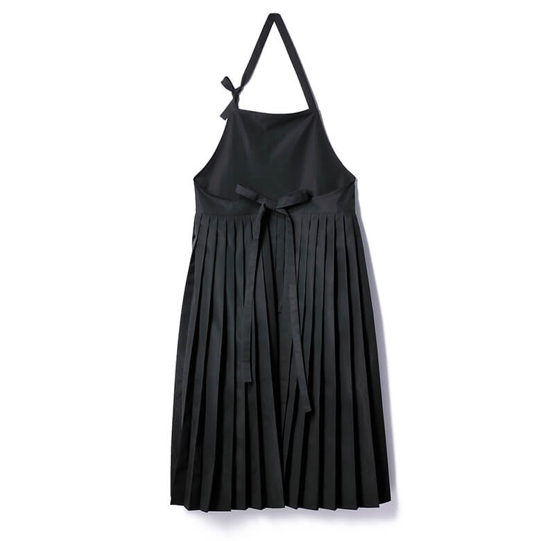 DEAN＆DELUCA×BEAMS COUTURE プリーツエプロンドレス ブラック | DEAN