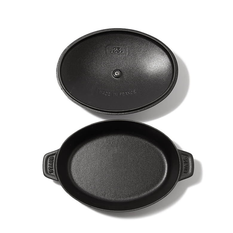 ストウブ オーバルホットプレート 23cm ブラック | DEAN & DELUCA【公式】