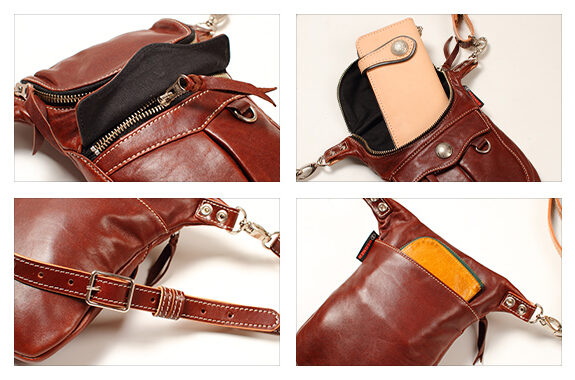 W-32 レザーウォレットバッグ | DEGNER