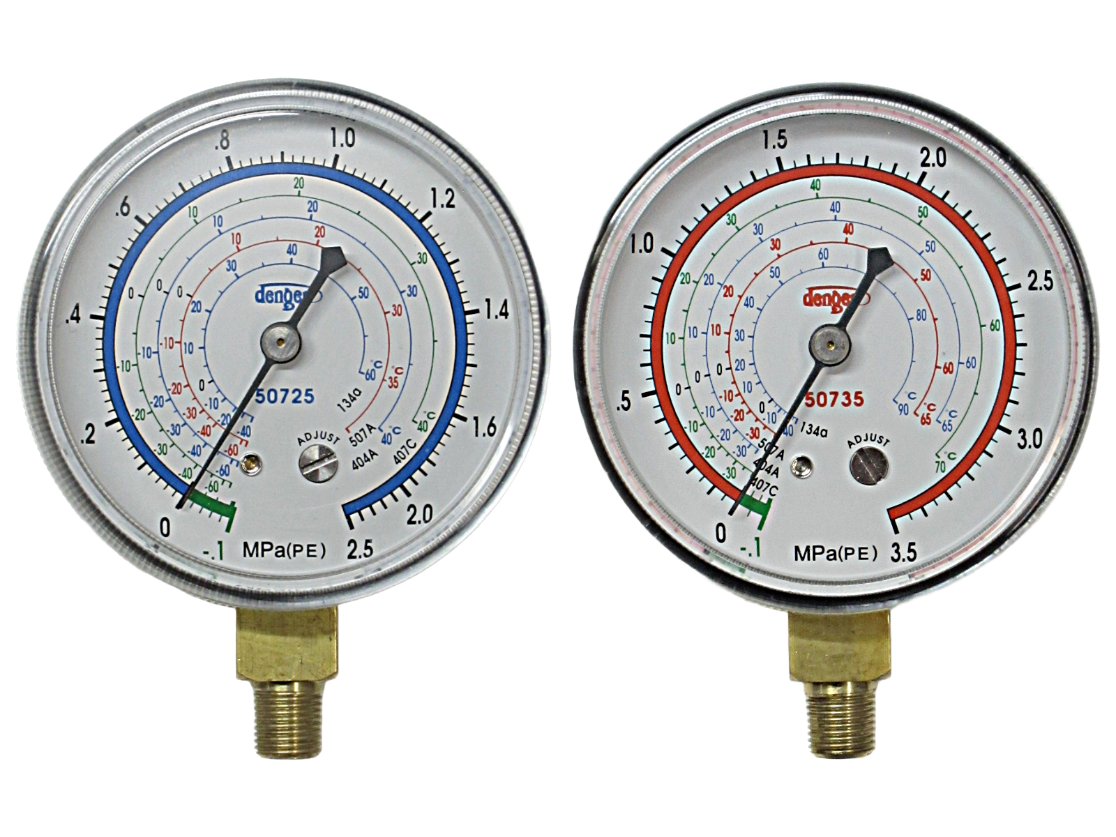 R-407C・507A・134a・404A用 マニホールド用ゲージ (高圧)(低圧
