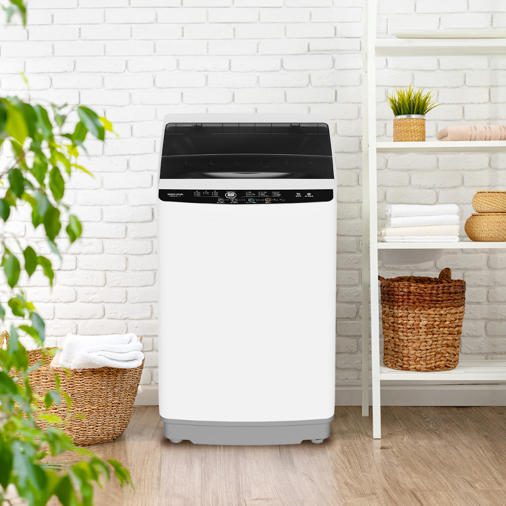 デンキチWeb / コンカ KONKA 全自動洗濯機 8kg ホワイト KBJP01-8