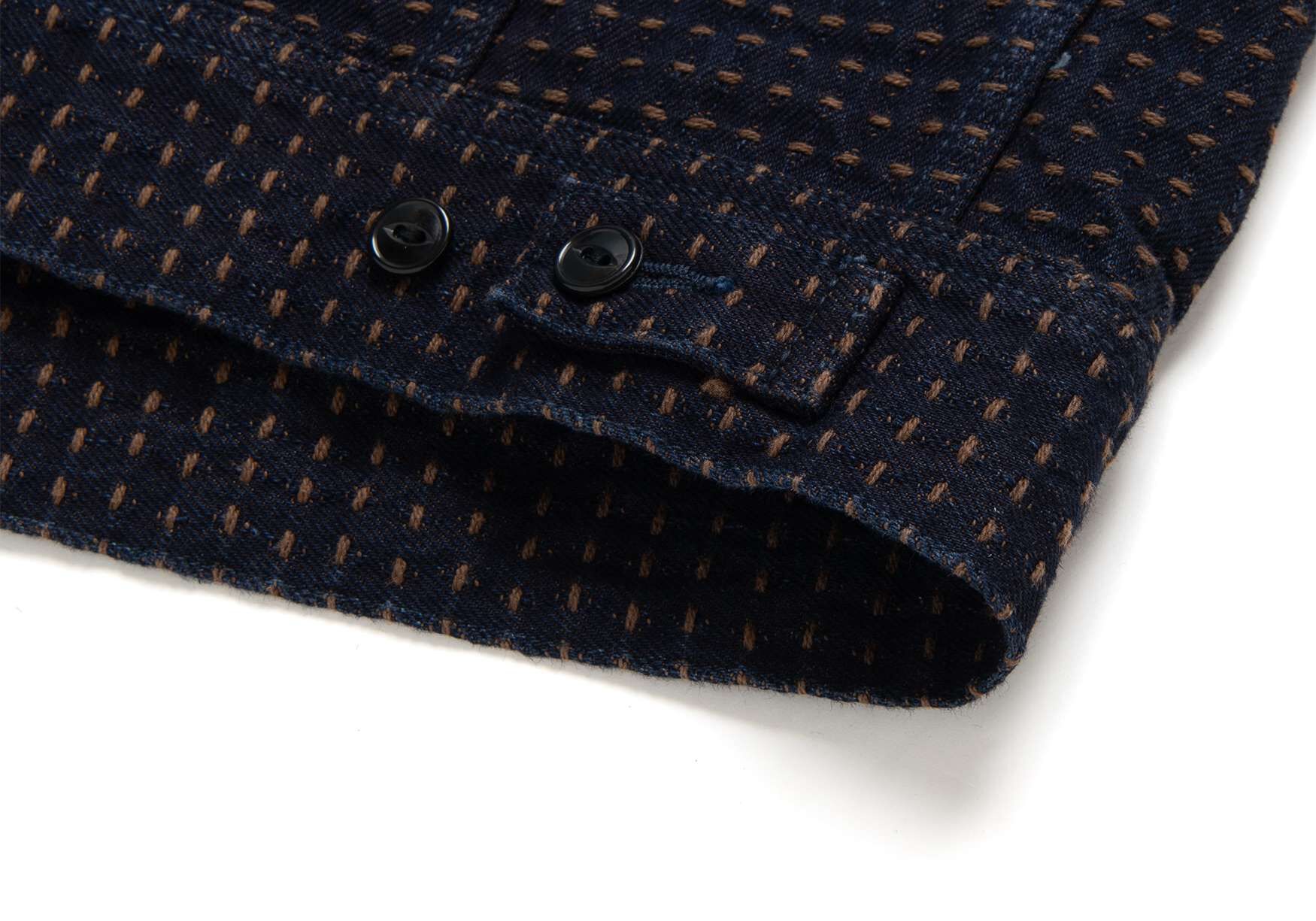 DENIMIO | D4608 15oz Kakishibu Sashiko Denim Jacket