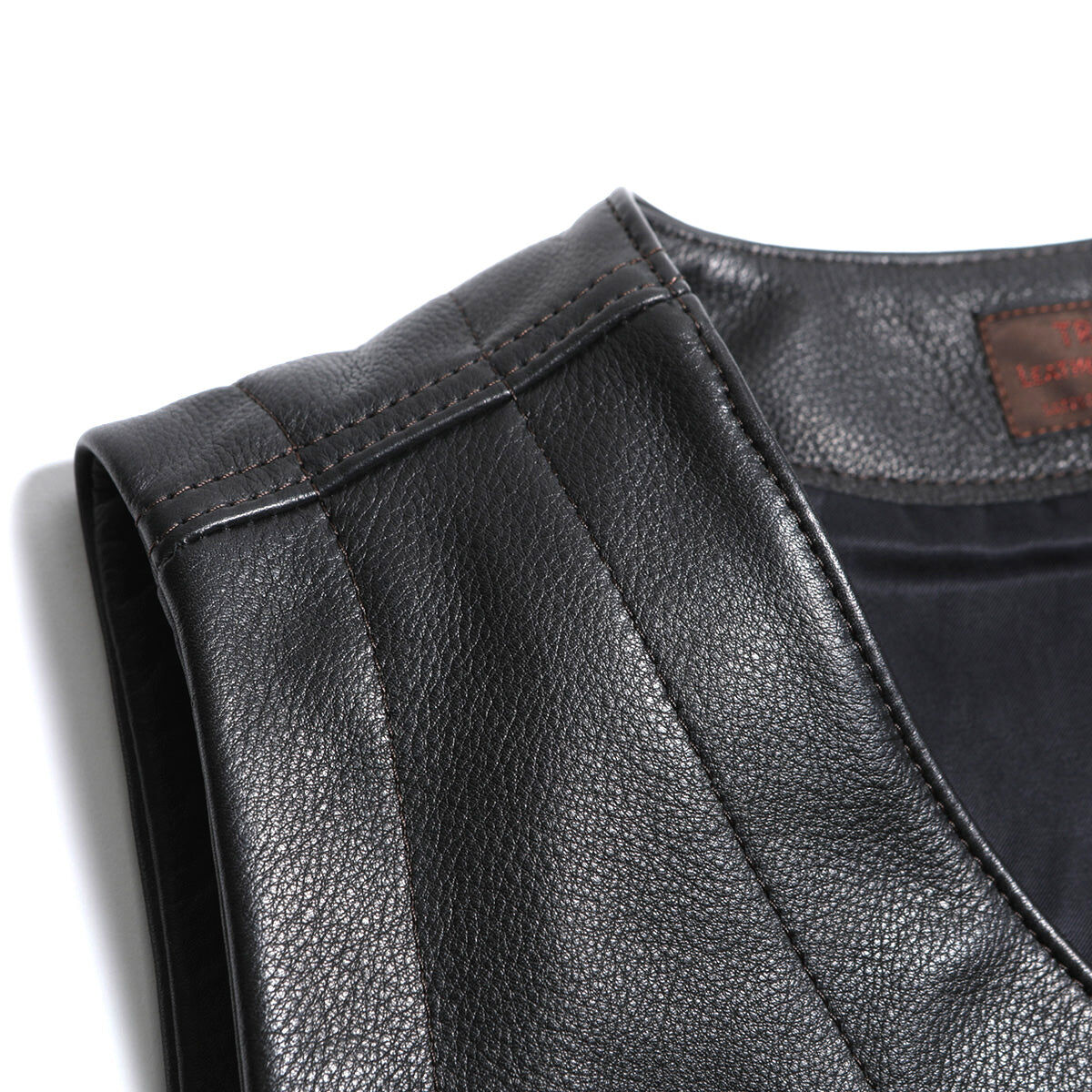 TR-YL07 Rancher Steerhide Vest (Steer Oil)