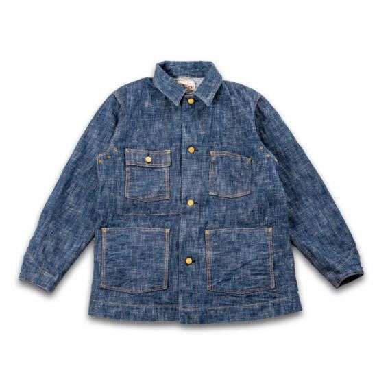 DENIMIO | GZ-KSCA-G.ID 15oz Skein (Kase) Dyed Coverall (GREEN INDIGO)