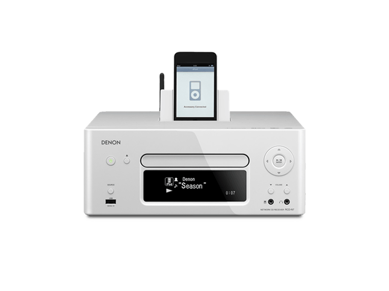 RCD-N7 - Built-in wi-fi, AirPlay support and an integrated iPod