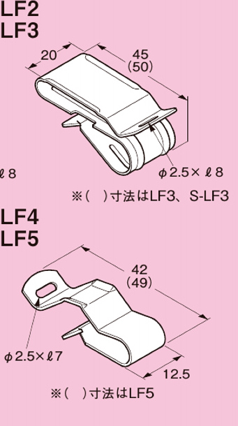 電材 BLUEWOOD / ネグロス電工 LF2 一般形鋼用 ケーブル支持金具 FV