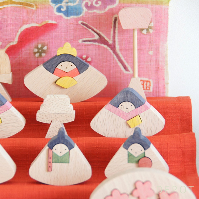 小黒三郎・ひな人形 KH231 【円びな五段飾り・小（特製・桜）】遊