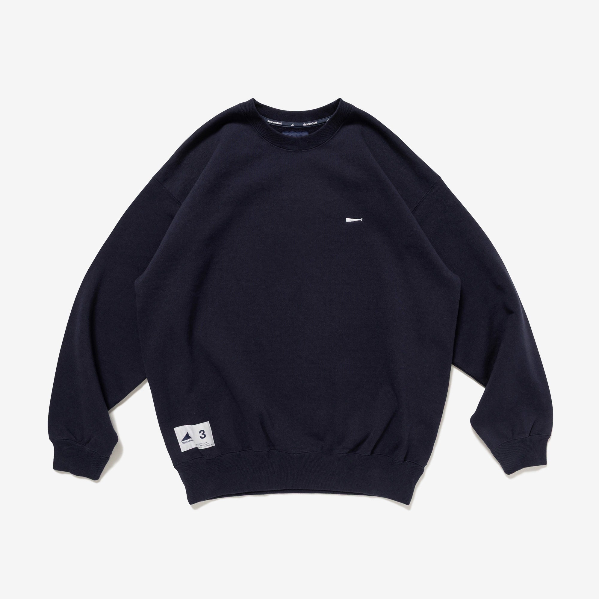 美品 descendant pe crew neck サイズ4 黒 DESCENDANT/PE CREW NECK