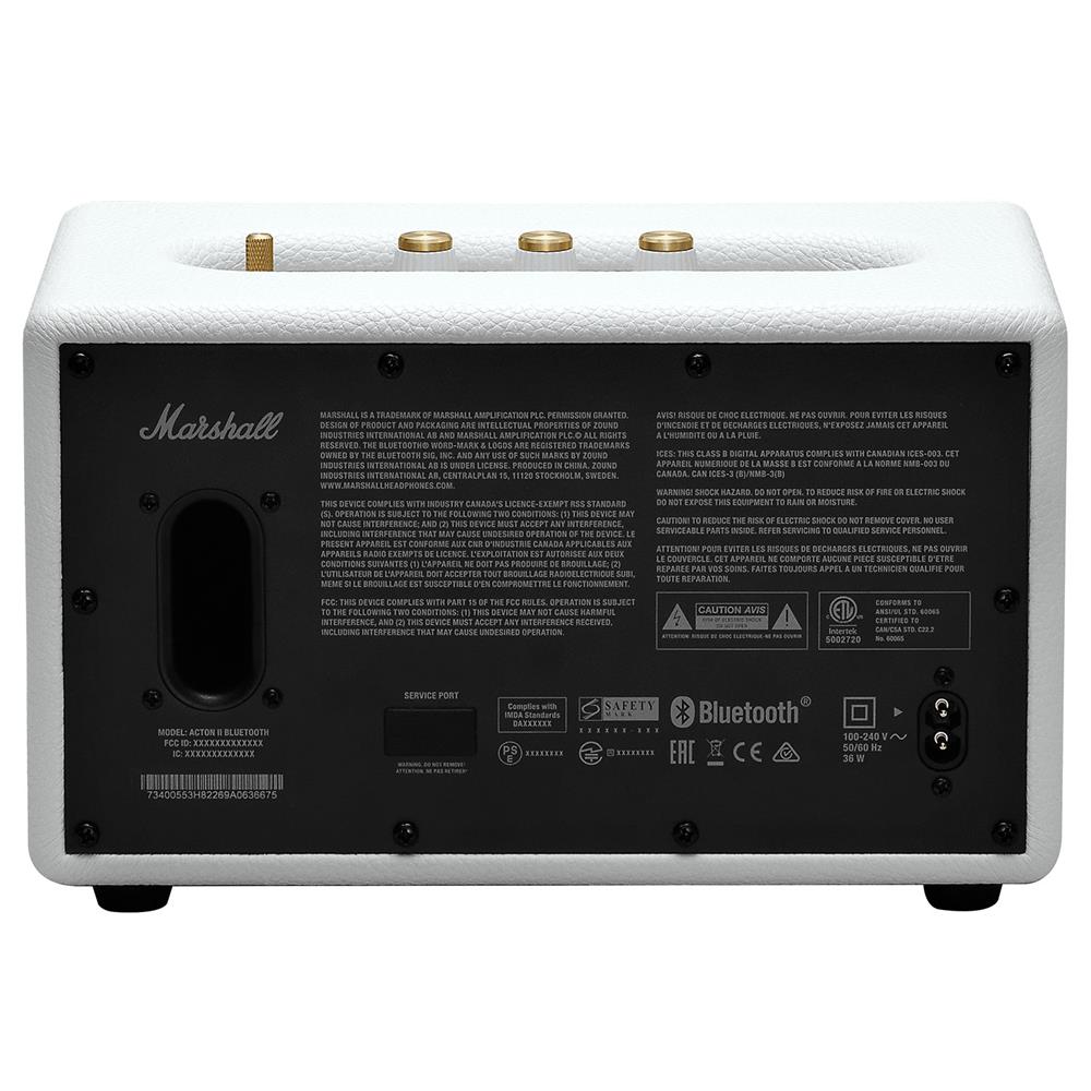 Marshall Acton II Beyaz Bluetooth Hoparlör