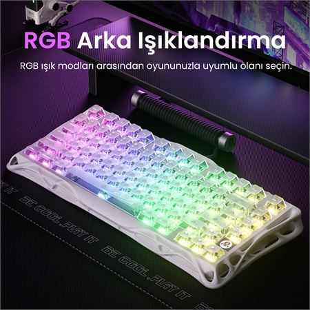 GravaStar Mercury K1 Lite RGB Kablosuz Mekanik Gaming Klavye
