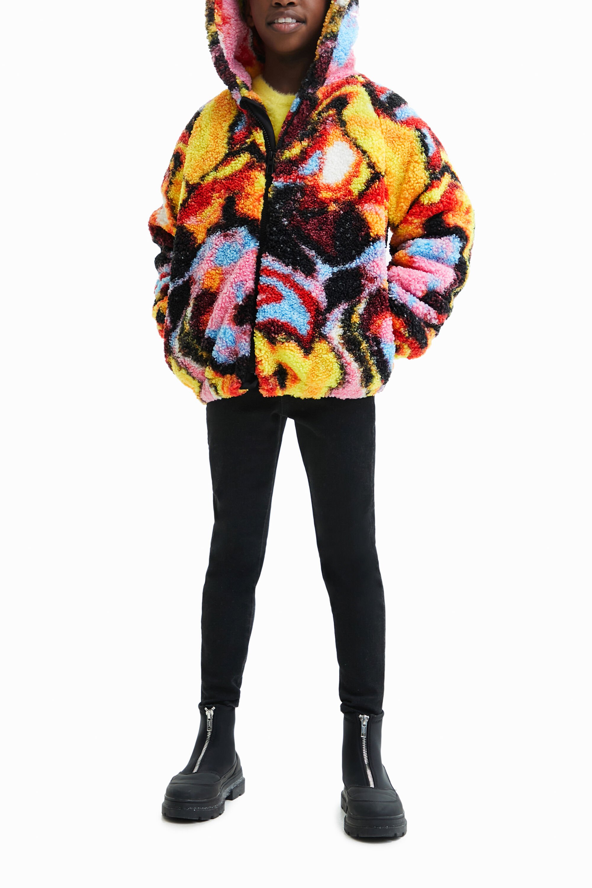 デジタルプリント ボアジャケット | Desigual.com