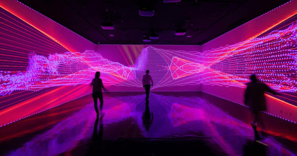 drawing robots & VR installations mark miguel chevalier's seoul