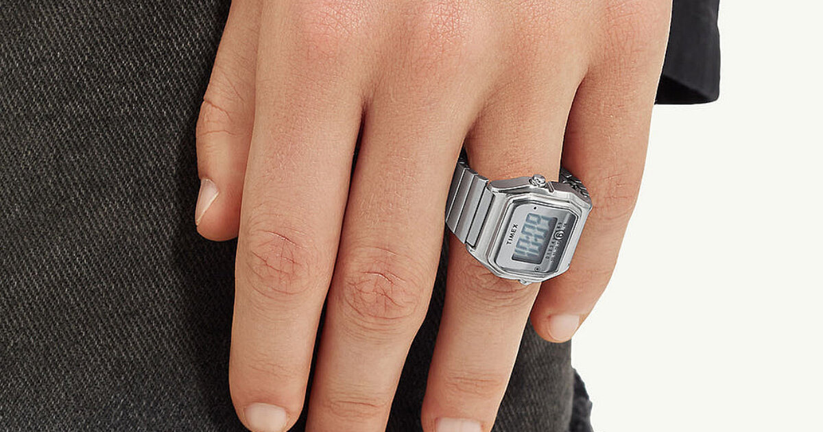 timex releases MM6 maison margiela steel watch that fits around