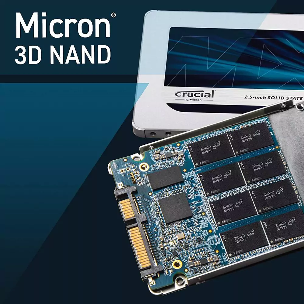 Crucial MX500 250GB SATA (2.5-inch) 7mm Internal SSD – Design Info