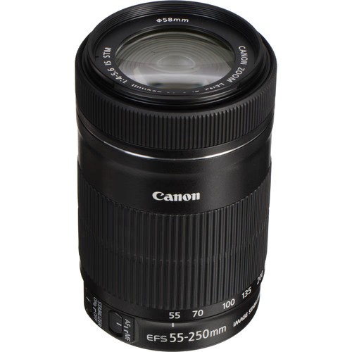 Canon EF-S 55-250mm f/4-5.6 IS STM Lens (White Box) – Design Info