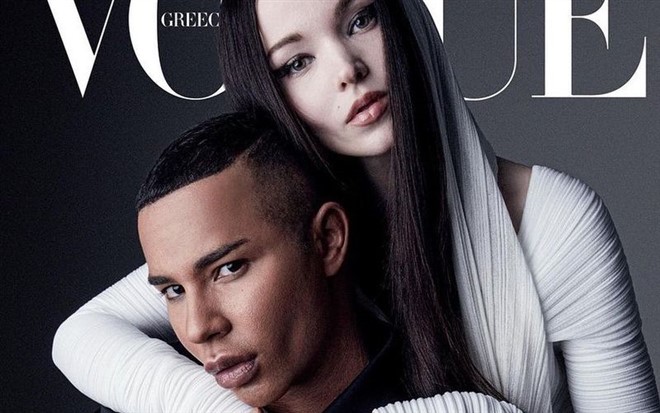 Olivier Rousteing & Dove Cameron Cover VOGUE Greece December 2022