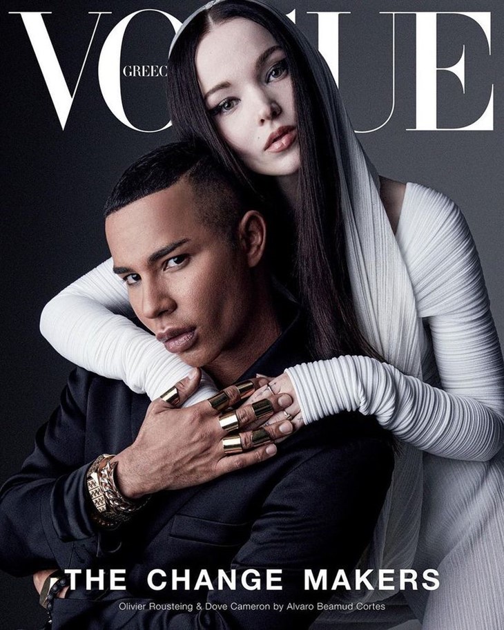 Olivier Rousteing & Dove Cameron Cover VOGUE Greece December 2022