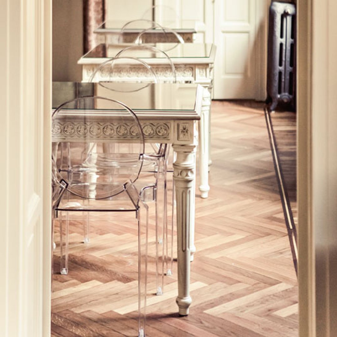 Louis Ghost - Transparent Crystal - Set of 4 – Design Public