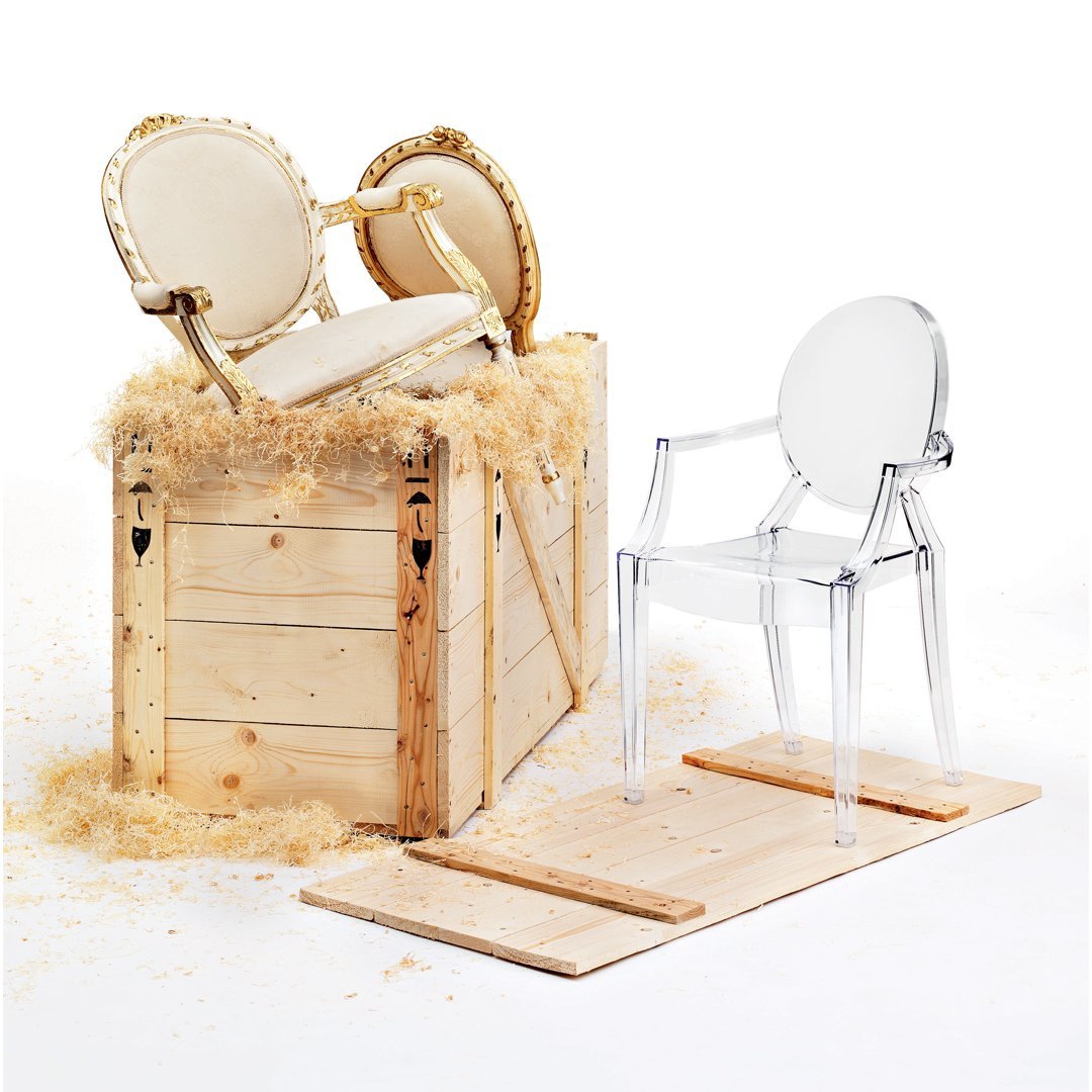 Louis Ghost - Transparent Crystal - Set of 4 – Design Public