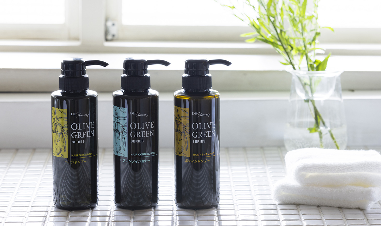 公式】DHCアメニティ： オリーブグリーンシリーズ｜ホテルアメニティ